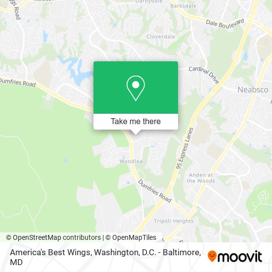 America's Best Wings map