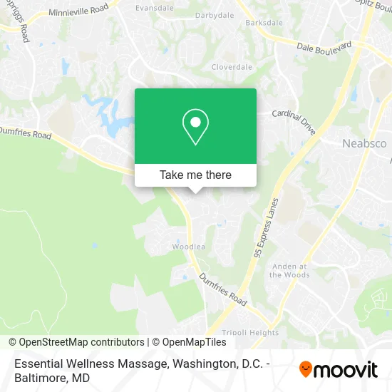 Essential Wellness Massage map