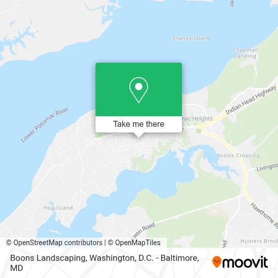 Boons Landscaping map