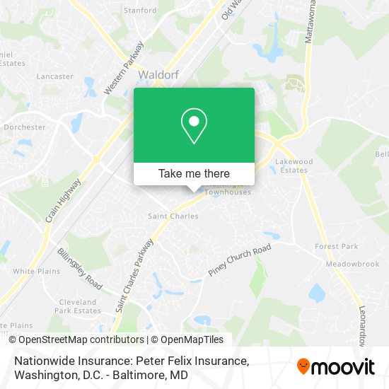 Mapa de Nationwide Insurance: Peter Felix Insurance