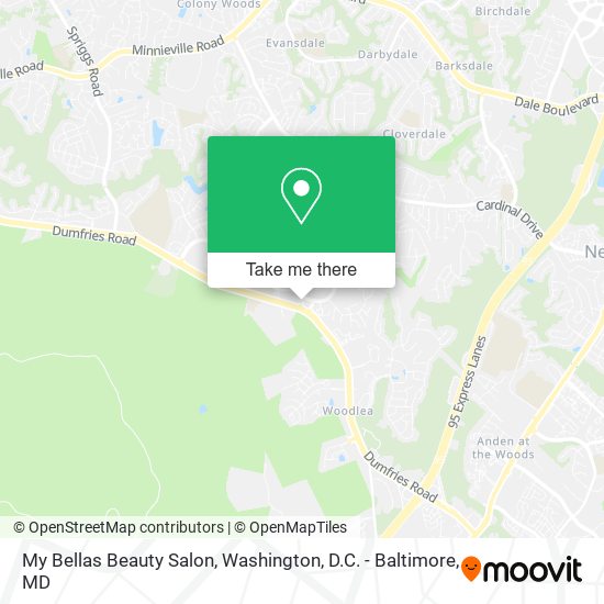 My Bellas Beauty Salon map