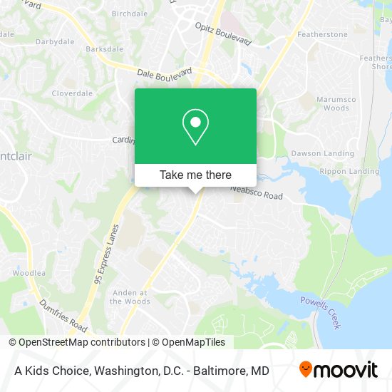 A Kids Choice map