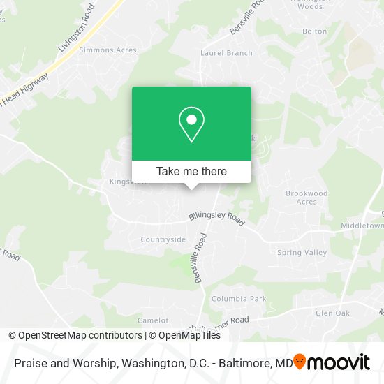 Praise and Worship map