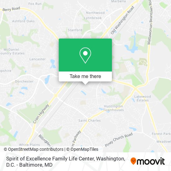 Spirit of Excellence Family Life Center map