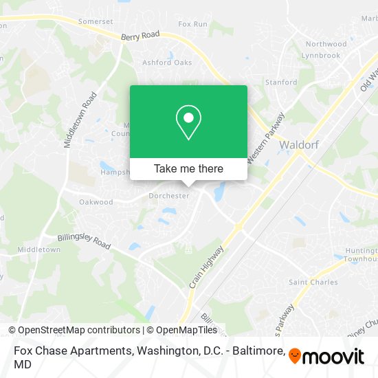 Fox Chase Apartments map