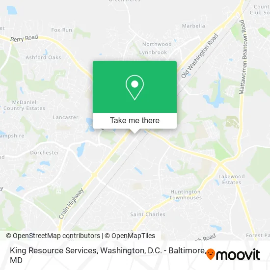 King Resource Services map