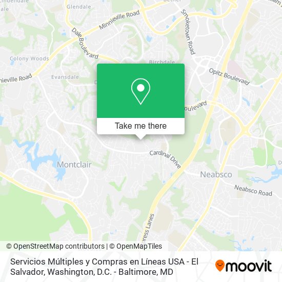 Servicios Múltiples y Compras en Líneas USA - El Salvador map