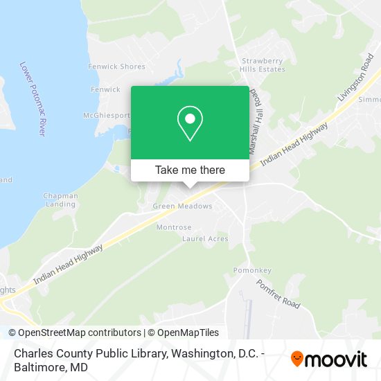 Charles County Public Library map