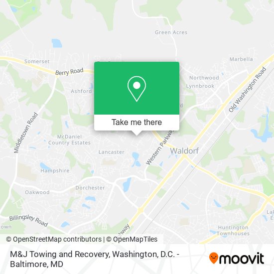 Mapa de M&J Towing and Recovery