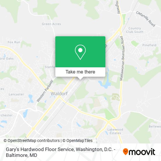 Gary's Hardwood Floor Service map