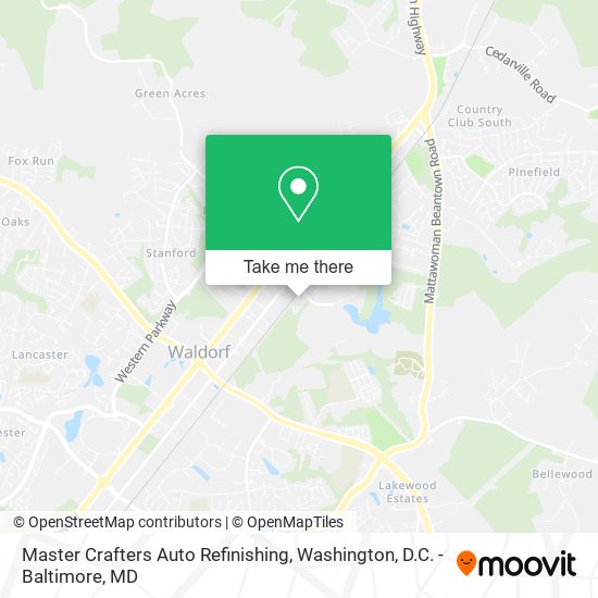 Master Crafters Auto Refinishing map