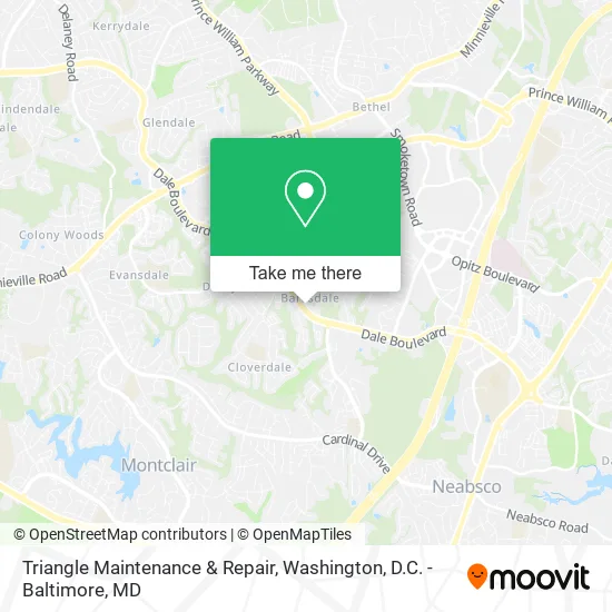 Triangle Maintenance & Repair map