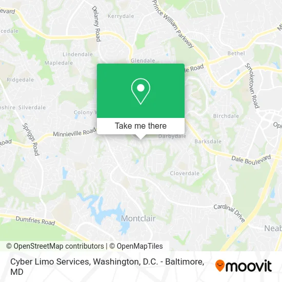 Cyber Limo Services map