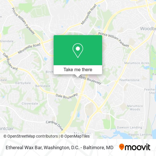 Mapa de Ethereal Wax Bar