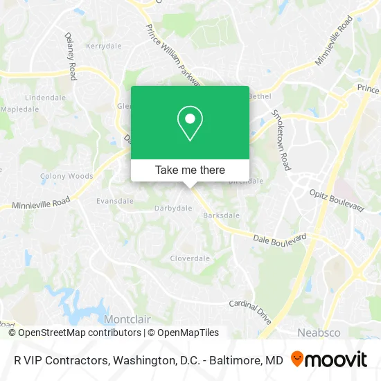 R VIP Contractors map
