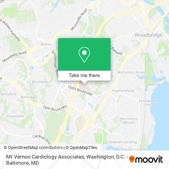 Mt Vernon Cardiology Associates map
