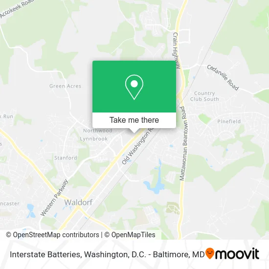 Interstate Batteries map