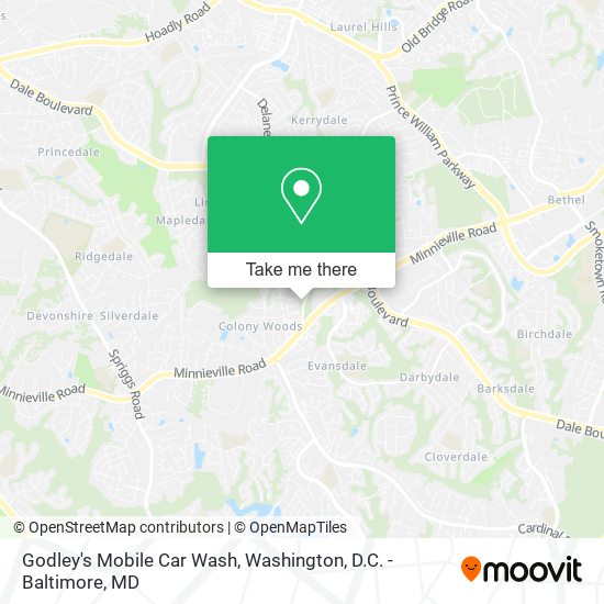 Mapa de Godley's Mobile Car Wash