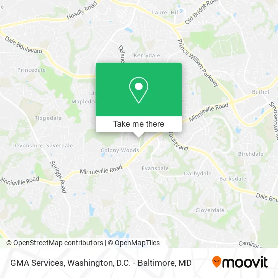 GMA Services map
