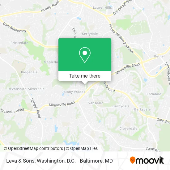 Leva & Sons map