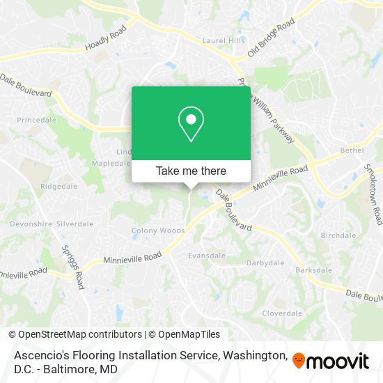 Ascencio's Flooring Installation Service map