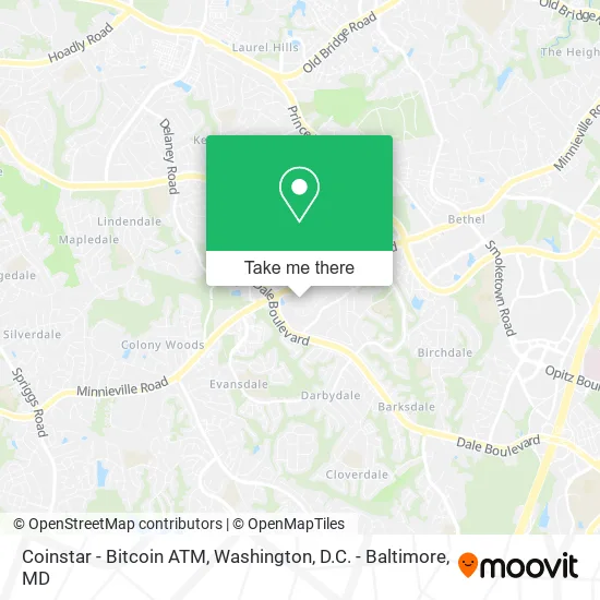 Mapa de Coinstar - Bitcoin ATM