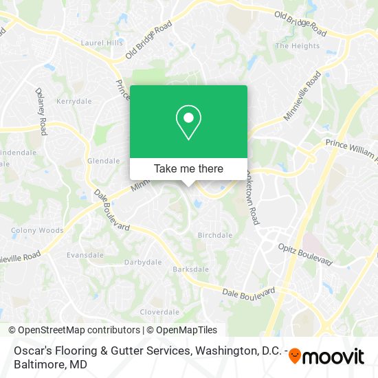 Oscar's Flooring & Gutter Services map