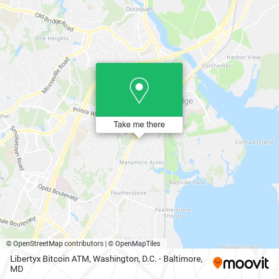 Mapa de Libertyx Bitcoin ATM