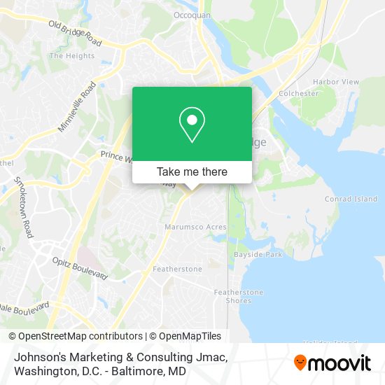 Johnson's Marketing & Consulting Jmac map