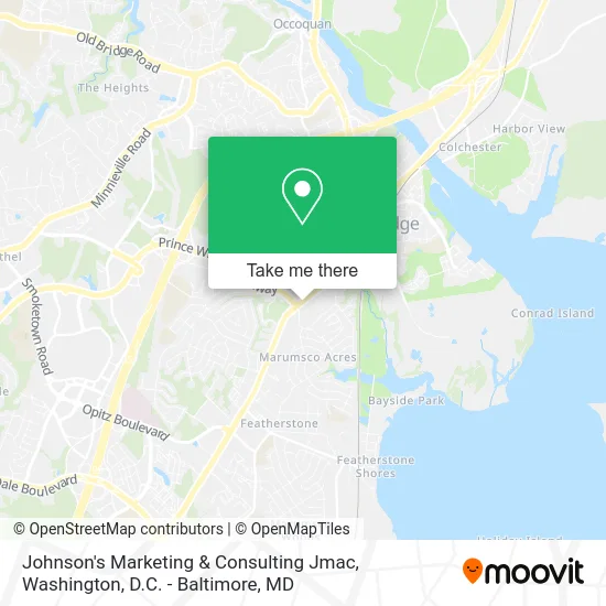Johnson's Marketing & Consulting Jmac map