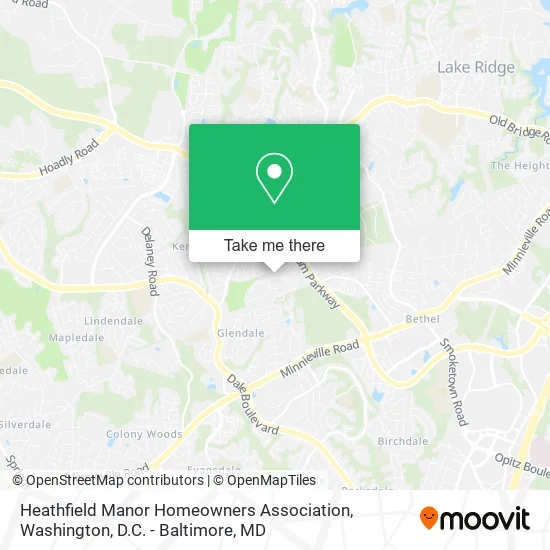 Heathfield Manor Homeowners Association map