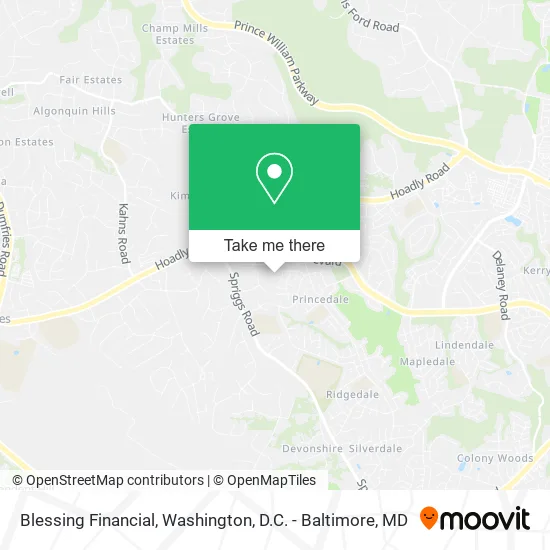 Blessing Financial map