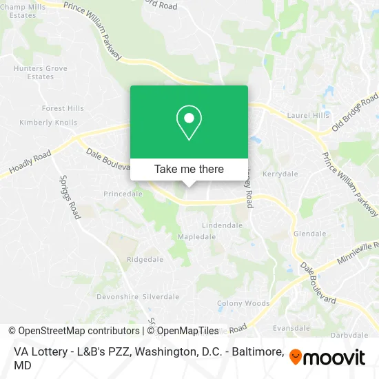 VA Lottery - L&B's PZZ map