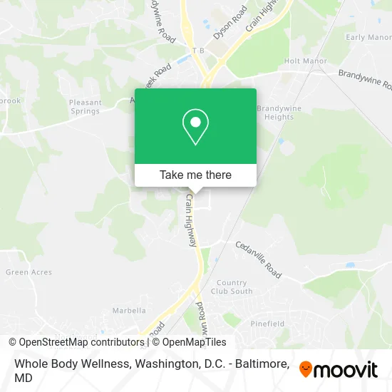 Whole Body Wellness map