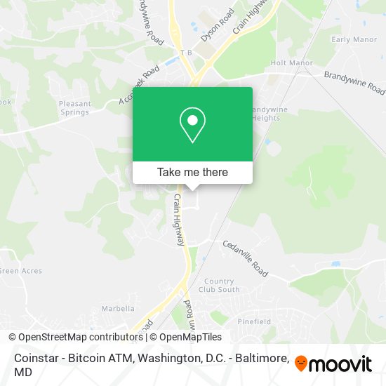 Mapa de Coinstar - Bitcoin ATM