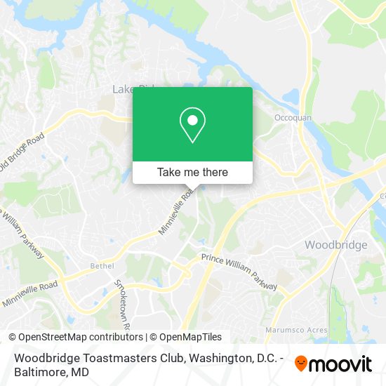 Woodbridge Toastmasters Club map