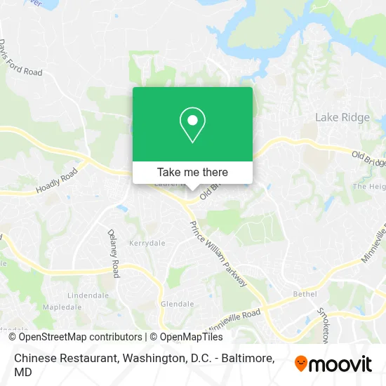 Chinese Restaurant map