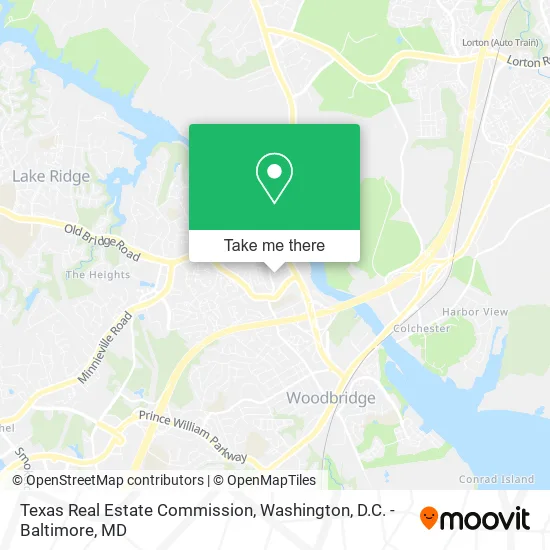 Mapa de Texas Real Estate Commission
