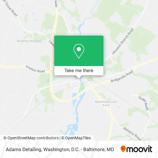 Adams Detailing map
