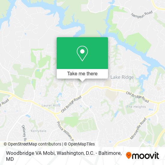 Woodbridge VA Mobi map