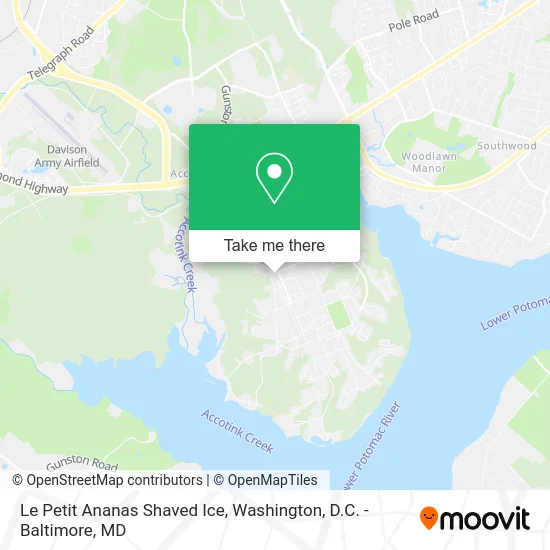 Le Petit Ananas Shaved Ice map