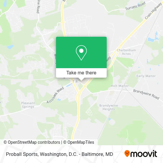 Proball Sports map