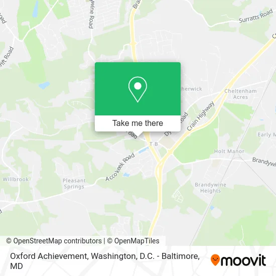 Oxford Achievement map