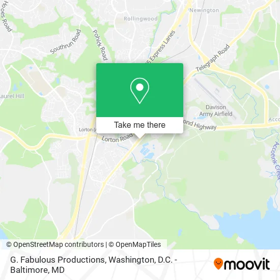 G. Fabulous Productions map