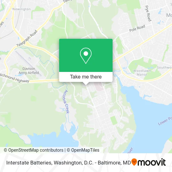 Interstate Batteries map