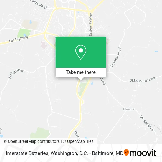 Interstate Batteries map
