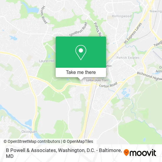 B Powell & Associates map