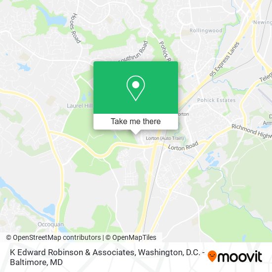 K Edward Robinson & Associates map