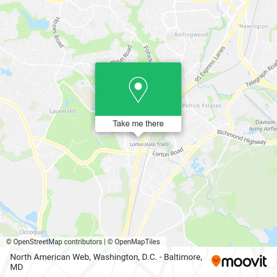 North American Web map