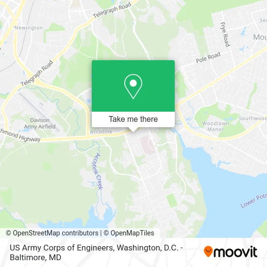 US Army Corps of Engineers map